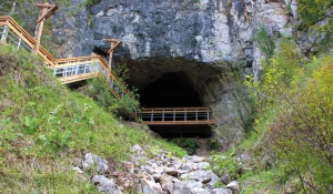 Новая лестница в Денисову пещеру.