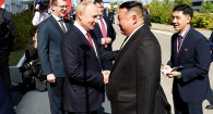 Владимир Путин и Ким Чен Ын в 2023 году.