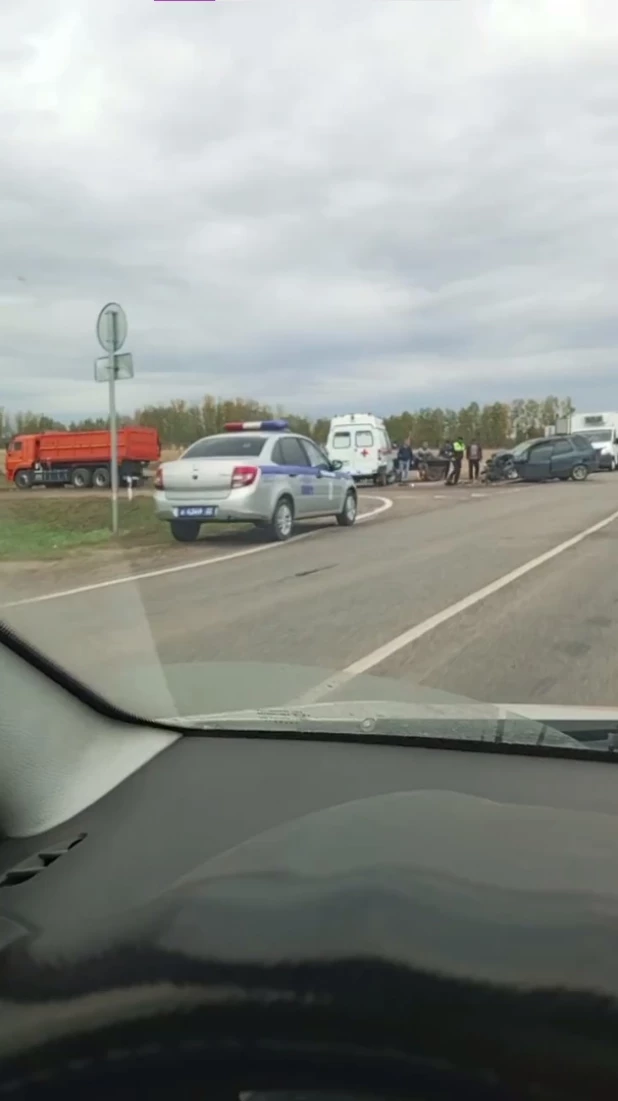 ДТП на трассе Ребриха - Павловск