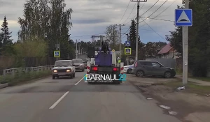 Рядом со школой в Борзовой Заимке установили знаки обгона и лежачего полицейского.