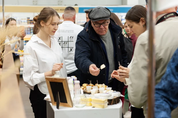 Фермерский островок в супермаркете "Лента". 