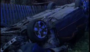 Жесткая авария с перевернутой машиной произошло на Алтае.