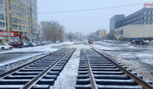 В Барнауле завершили бетонирование путепровода на проспекте Ленина.