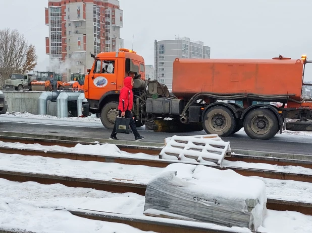 Реконструкция моста, ноябрь 2023.