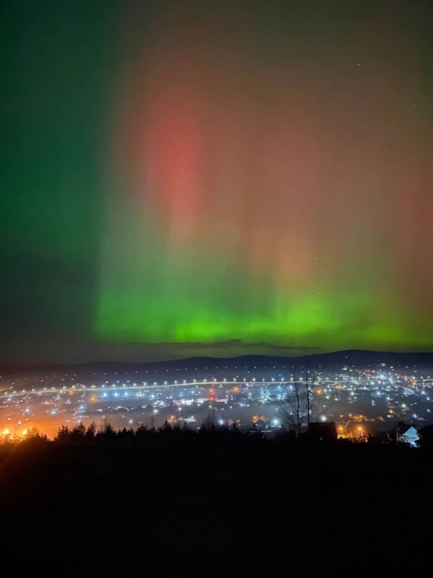 Северное сияние в России.