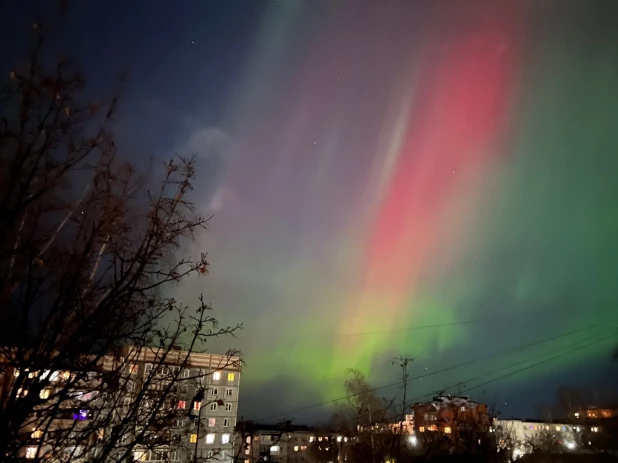 Северное сияние в России.