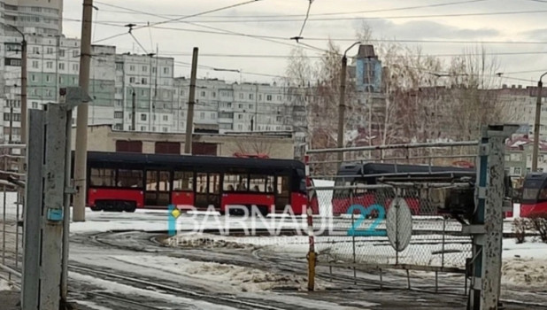 Новые трамваи в депо №3