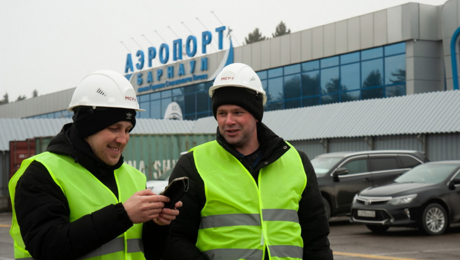 Открытие строительства нового аэровокзала в Барнауле.