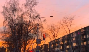 Осень в Барнауле. Закат. 