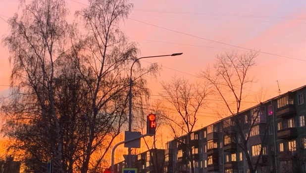 Осень в Барнауле. Закат. 