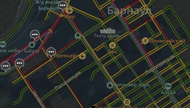 Пробки в Барнауле