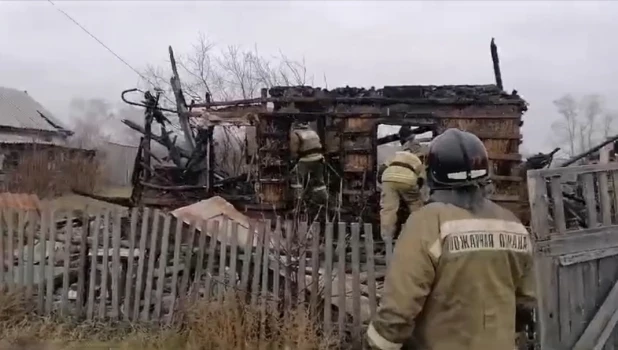 Сгоревший дом в Немецком национальном районе