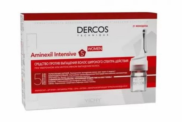 Ампулы Dercos Aminexil.