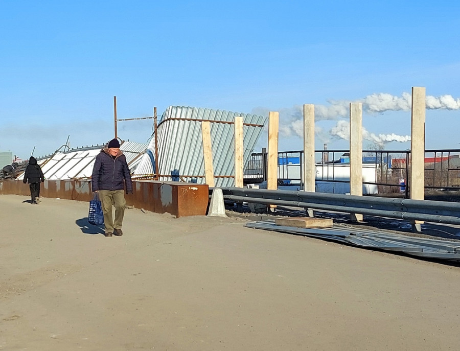 Реконструкция моста на Новом рынке. 22 ноября.