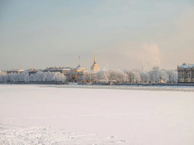 Санкт-Петербург зимой.