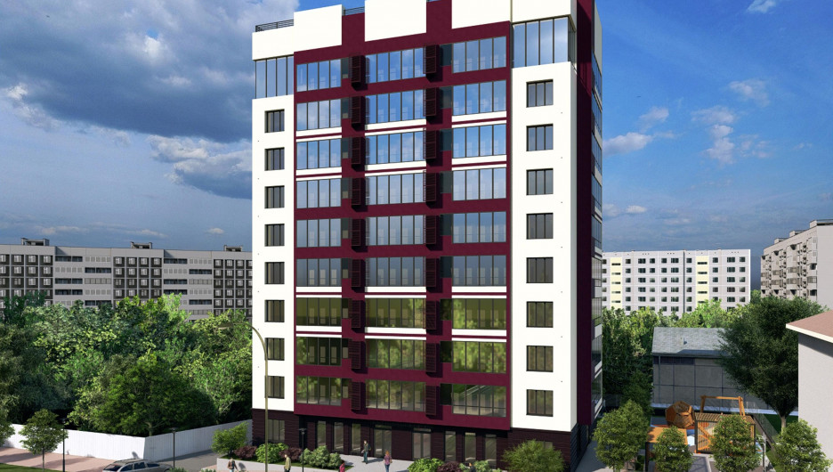 Проект 10-этажки на ул. Папанинцев, 161.