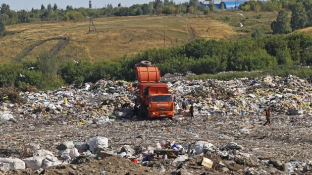 Полигон ТКО в Барнауле.