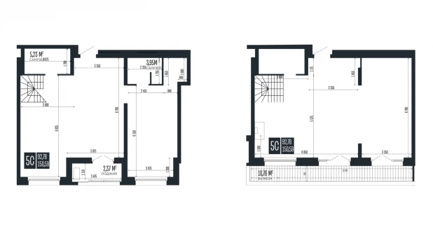 Планировка квартиры в Opera Residence за 26 млн рублей. 