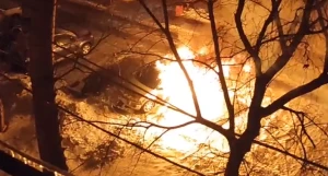 Пожар на ул. Чудненко, 13