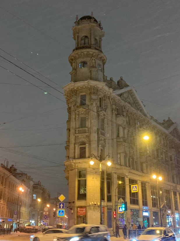 Санкт-Петербург зимой.