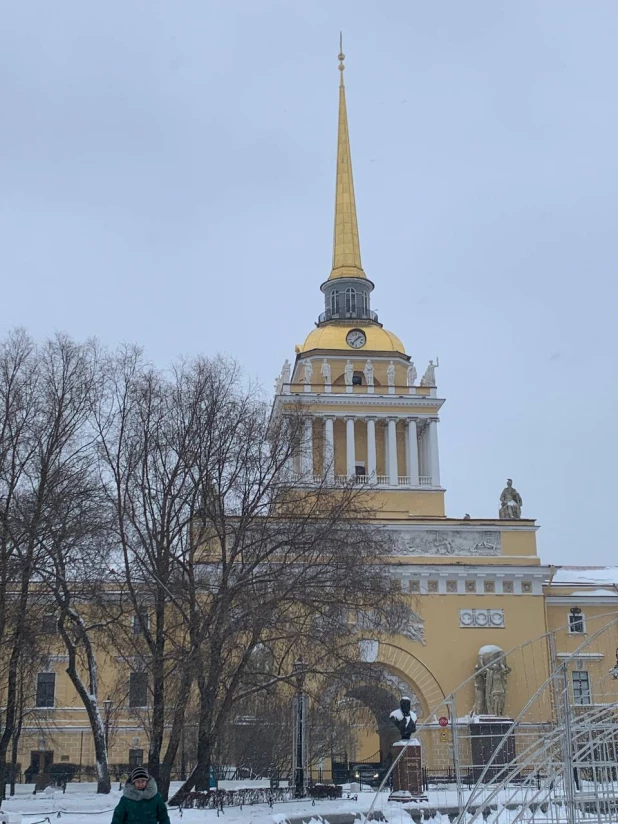 Санкт-Петербург зимой.