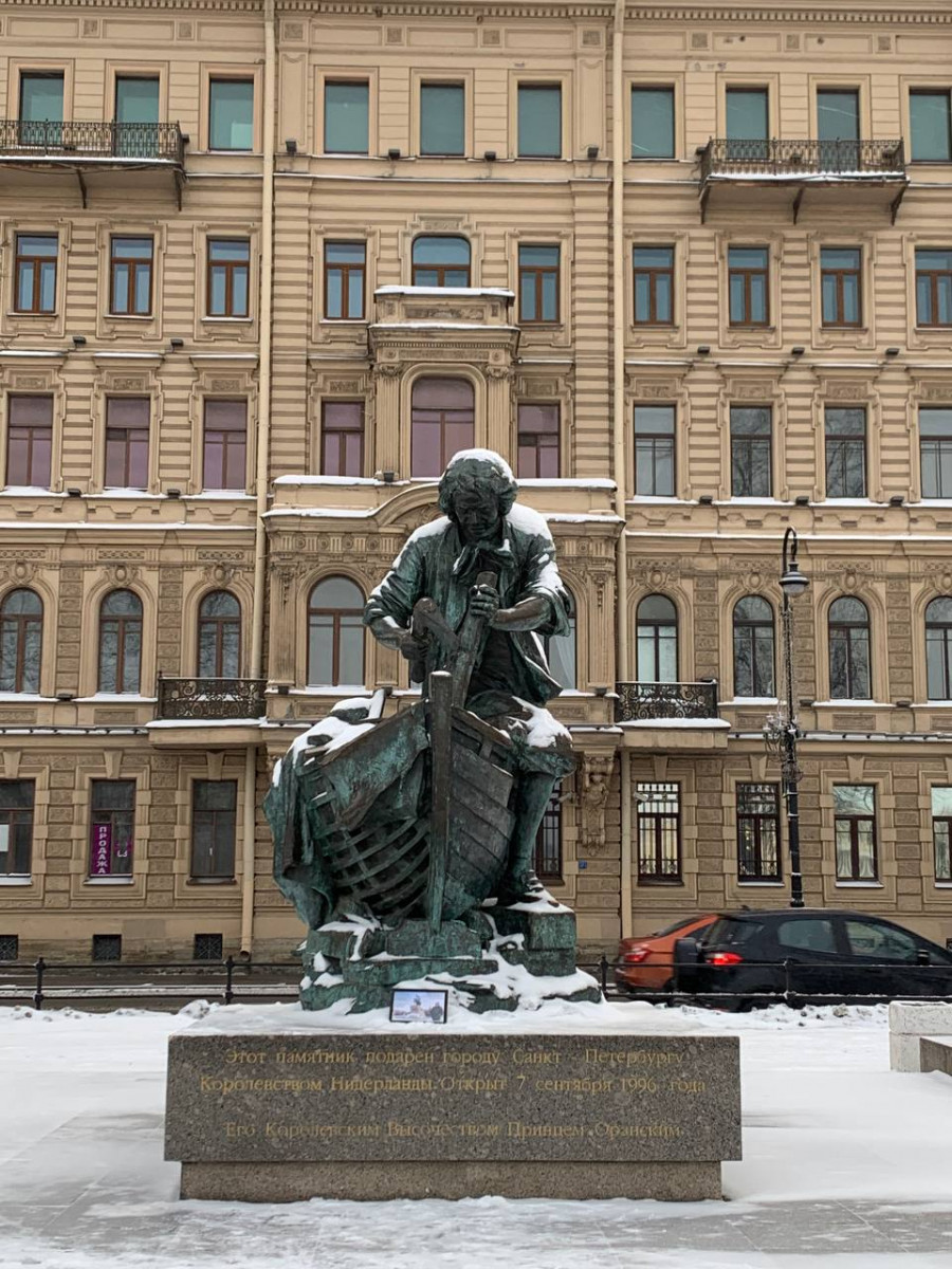 Санкт-Петербург зимой.
