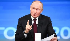 Во время программы «Итоги года с Владимиром Путиным».