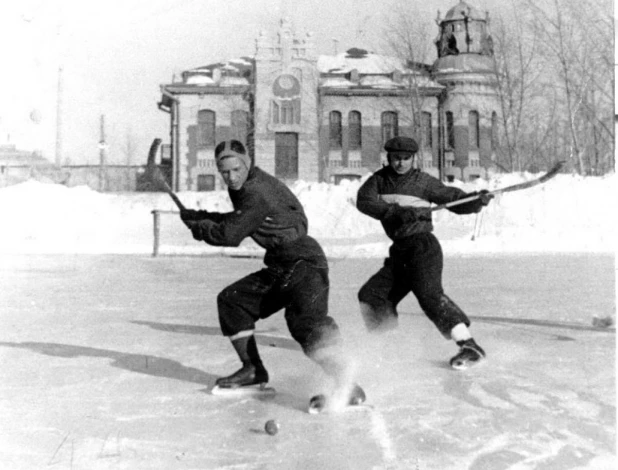 Барнаульские хоккеисты.