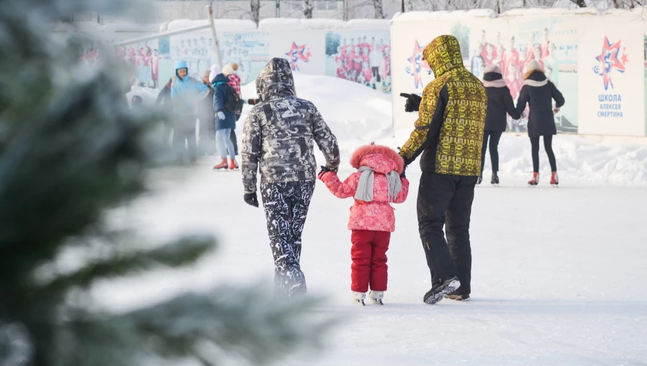 Уличный каток в Парке спорта А.Смертина.