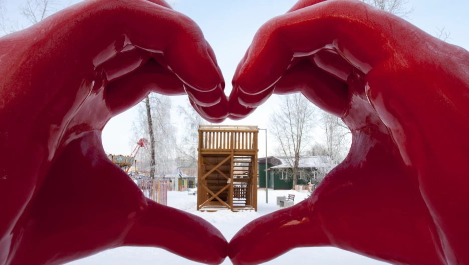 Центральный парк зимой 2023 года. 