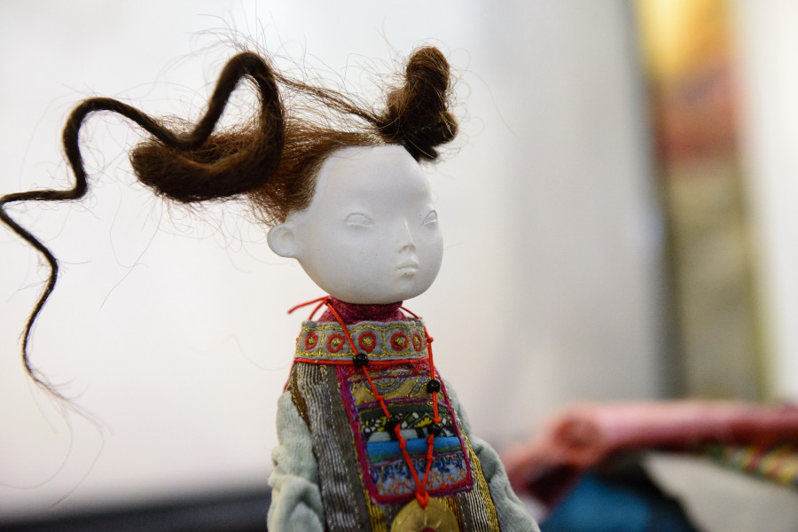 Творческая встреча на выставке кукол семьи Намдаковых. 