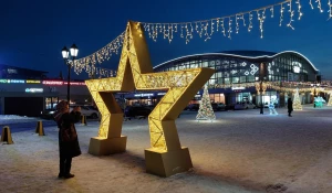 Новогодний городок на ул. Мало-Тобольская. 