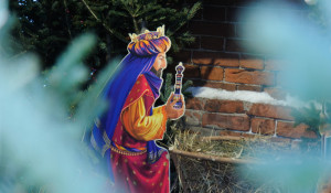 Рождественский вертеп в Покровском соборе.