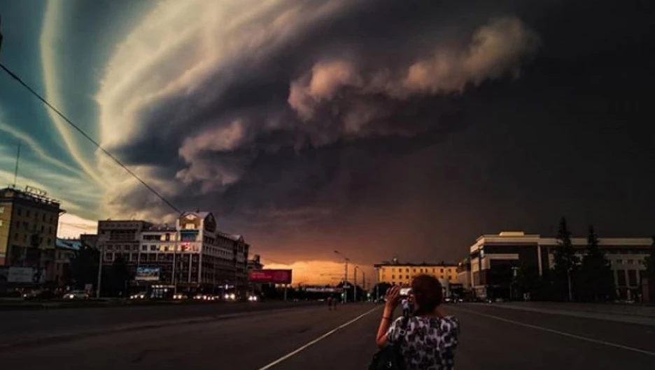 Шторм в Барнауле.