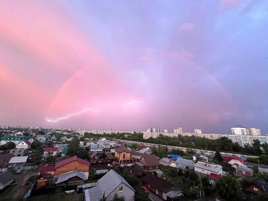 Гроза в Барнауле.