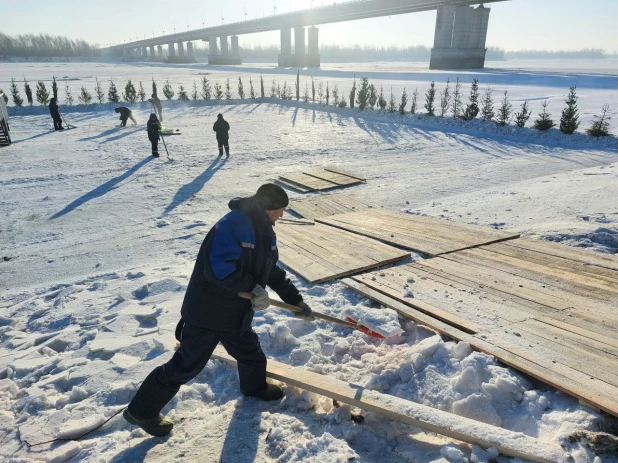 Как готовят Крещенский городок на Оби - 2024. 