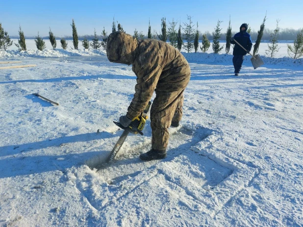 Как готовят Крещенский городок на Оби - 2024. 