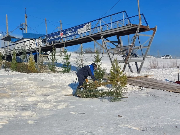 Как готовят Крещенский городок на Оби - 2024. 