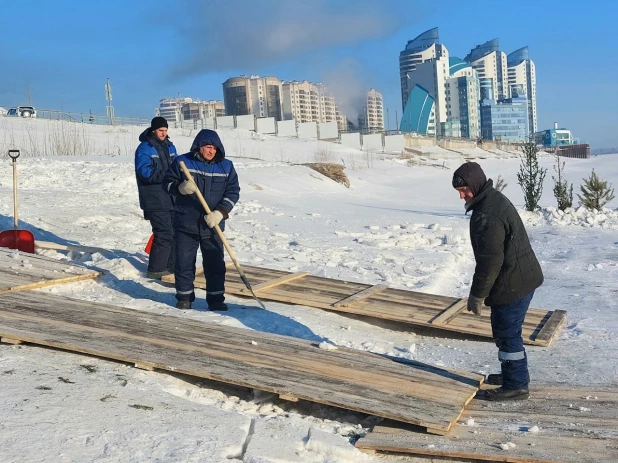 Как готовят Крещенский городок на Оби - 2024. 