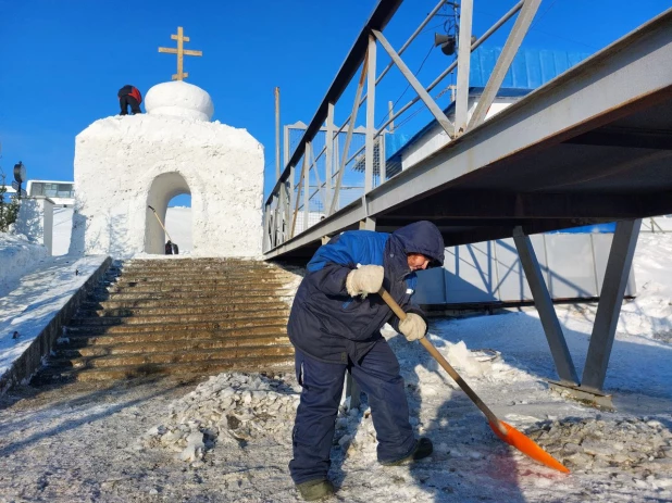 Как готовят Крещенский городок на Оби - 2024. 