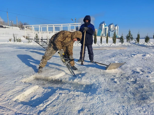 Как готовят Крещенский городок на Оби - 2024. 