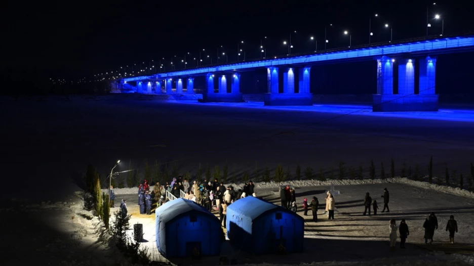 Крещенские купания в Барнауле. 2024 год.