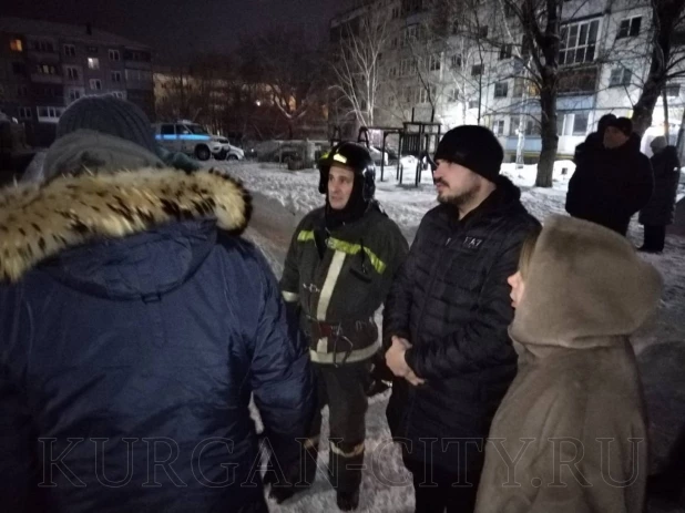 Эвакуация жильцов высоток в Кургане.