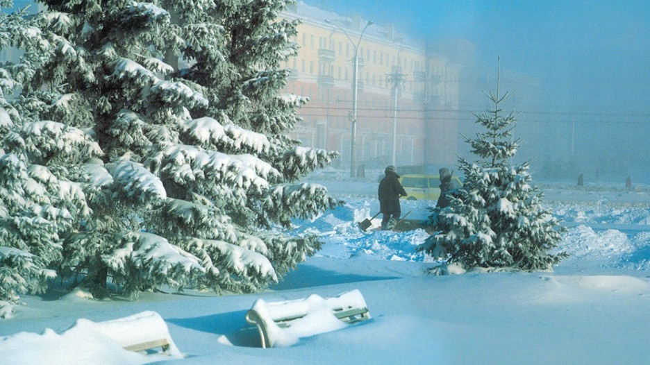 Зимний Барнаул, 1980-е годы.
