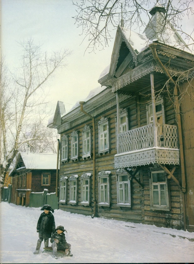 Зимний Барнаул, 1980-е годы.