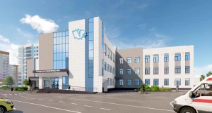 Проект городской поликлиники №9 на ул. Попова, 128.
