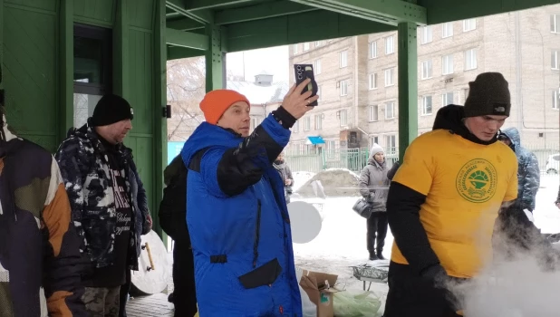 Шеф-повар Василий Емельяненко в Изумрудном парке. 