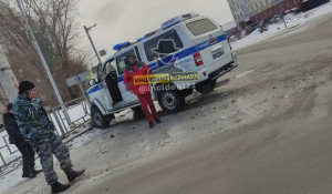В Барнауле произошла авария с участием полиции. 