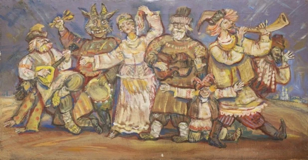 "Скоморохи", автор Александр Потапов, 1997 год.