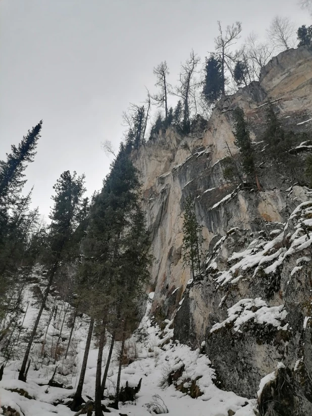 Зимний поход к водопадам на реке Шинок.